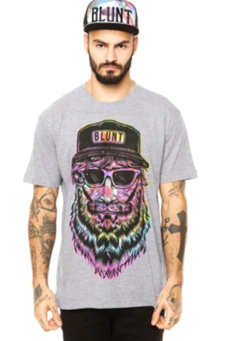 Man Tie Dye Cinza Grey T-Shirt